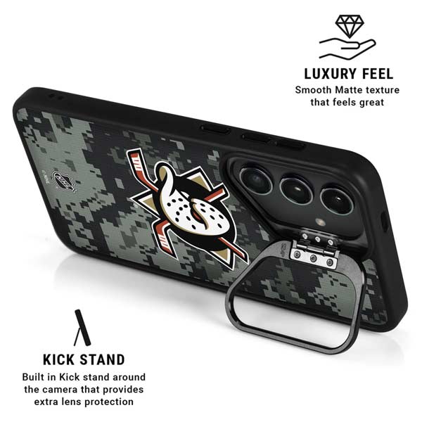 NHL Anaheim Ducks Camo Galaxy S26 Kickstand Case