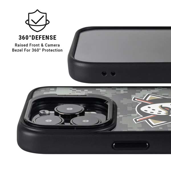 NHL Anaheim Ducks Camo iPhone 14 Pro Kickstand Case