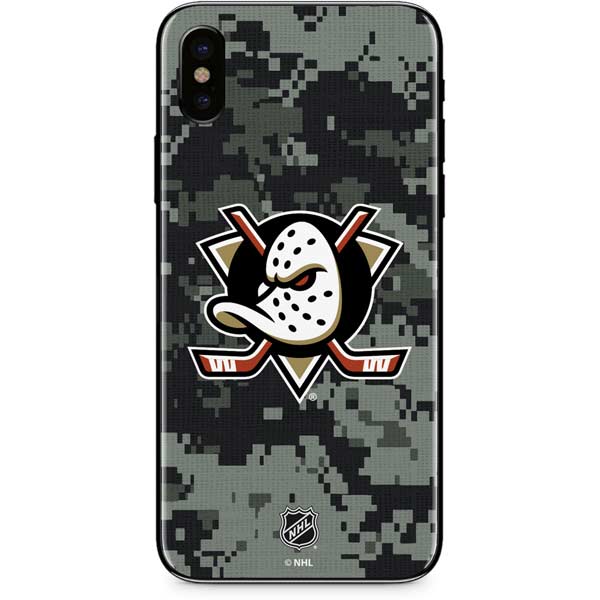 NHL Anaheim Ducks Camo iPhone XS Skin