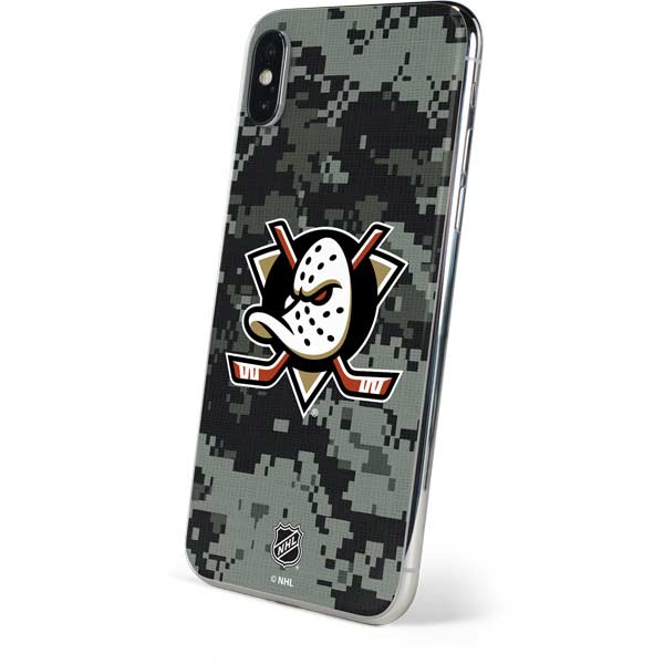 NHL Anaheim Ducks Camo iPhone XS Skin