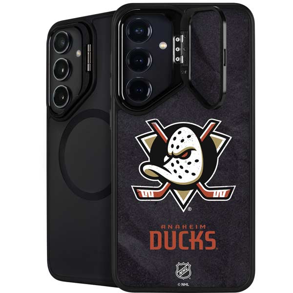 NHL Anaheim Ducks Distressed Galaxy S26 Plus Kickstand Case