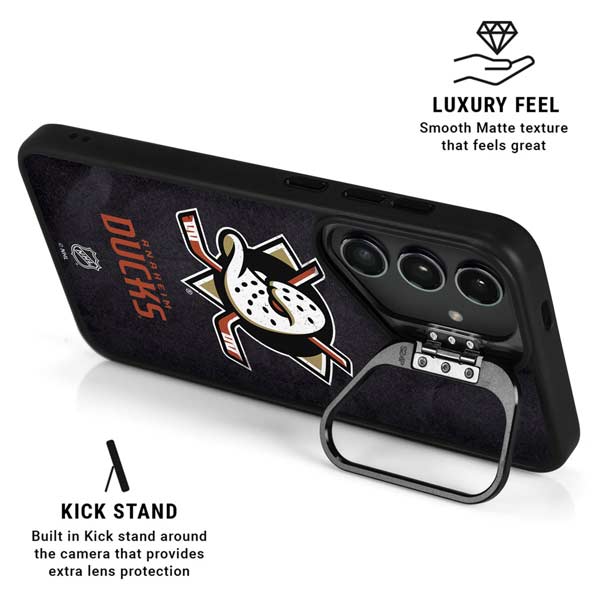 NHL Anaheim Ducks Distressed Galaxy S26 Plus Kickstand Case
