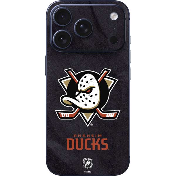 NHL Anaheim Ducks Distressed iPhone 17 Pro Skin