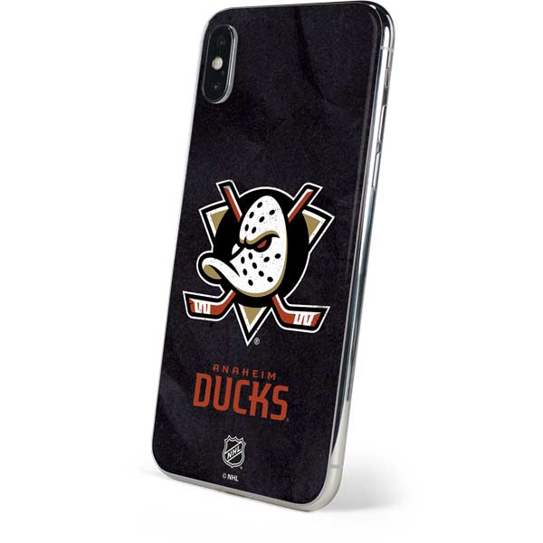 NHL Anaheim Ducks Distressed iPhone XS Skin