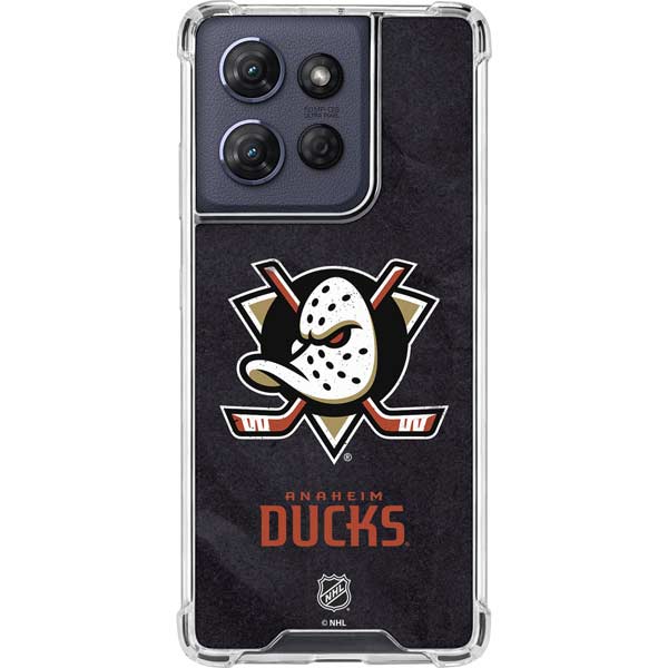 NHL Anaheim Ducks Distressed Moto G Play 5G (2025) Clear Case