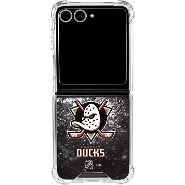 NHL Anaheim Ducks Iced Galaxy Z Flip7 Clear Case