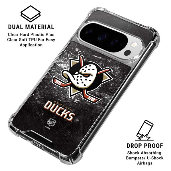 NHL Anaheim Ducks Iced Google Pixel 10 Pro XL Clear Case