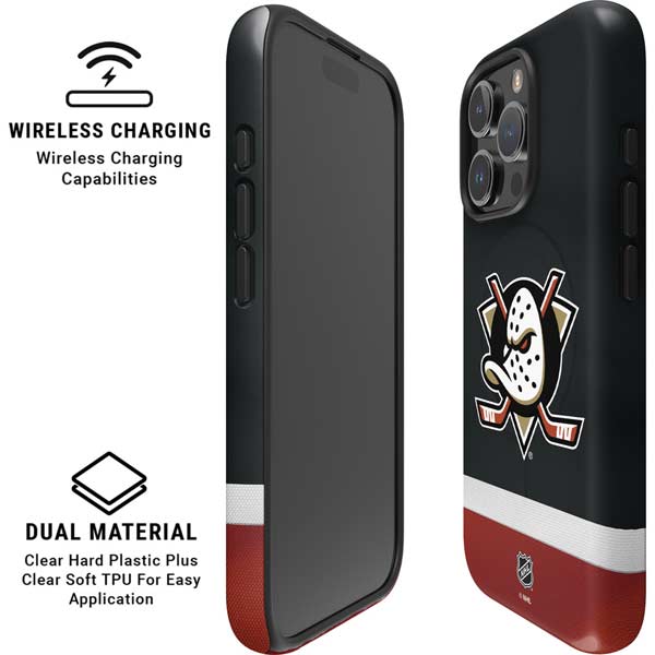 NHL Anaheim Ducks Jersey iPhone 16 Pro Magsafe Impact Case