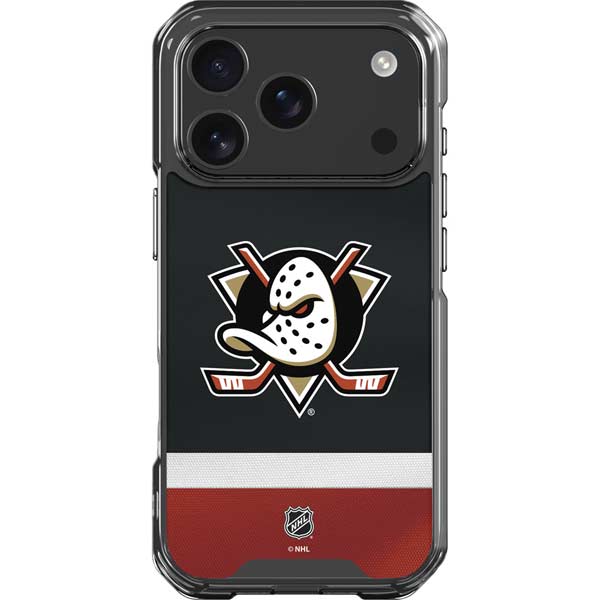 NHL Anaheim Ducks Jersey iPhone 17 Pro Clear Case