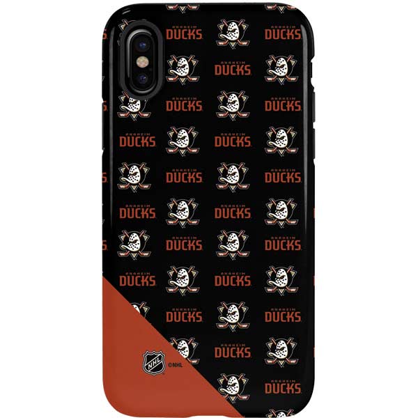 NHL Anaheim Ducks Pattern iPhone XS Pro Case