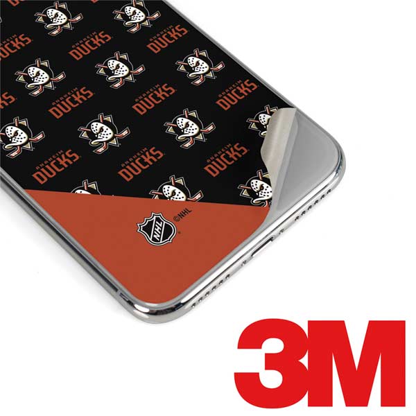 NHL Anaheim Ducks Pattern iPhone XS Skin