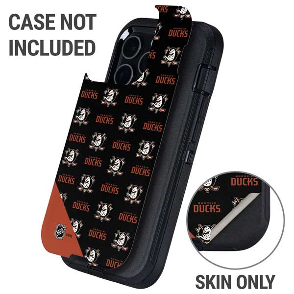 NHL Anaheim Ducks Pattern Otterbox Defender iPhone Skin
