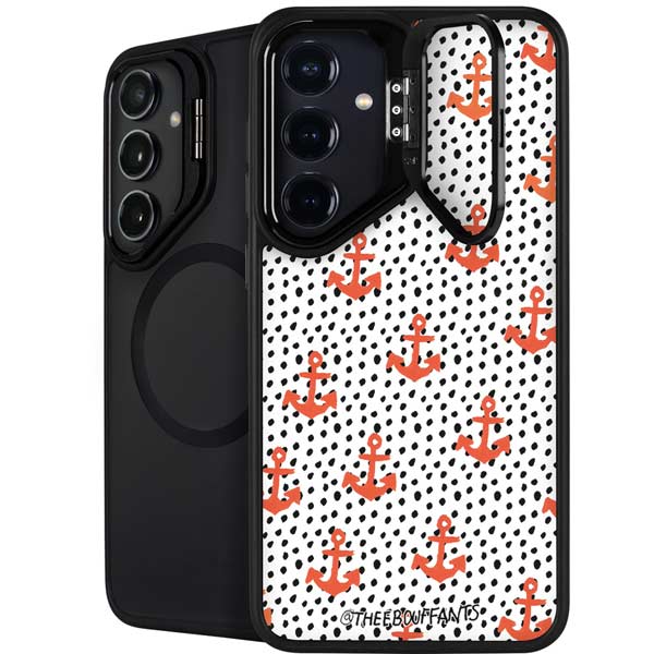 Bouffants and Broken Hearts Anchors and Dots Galaxy S26 Plus Kickstand Case