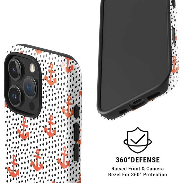 Bouffants and Broken Hearts Anchors and Dots iPhone 16 Pro Max Magsafe Impact Case