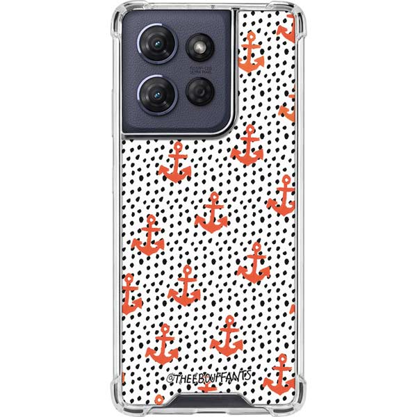 Bouffants and Broken Hearts Anchors and Dots Moto G 5G (2025) Clear Case