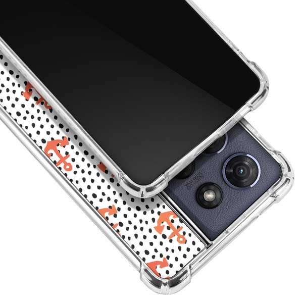 Bouffants and Broken Hearts Anchors and Dots Moto G Power 5G (2025) Clear Case