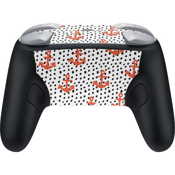 Bouffants and Broken Hearts Anchors and Dots Nintendo Switch 2 (2025) Pro Controller Skin