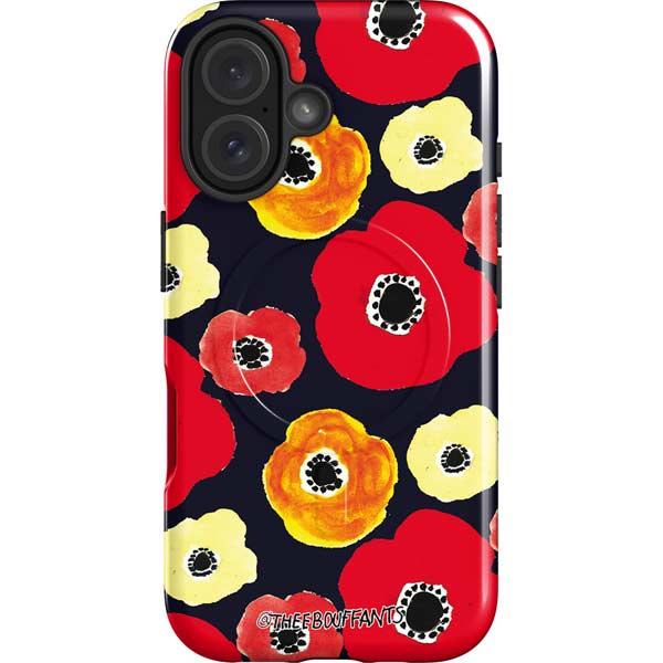 Bouffants and Broken Hearts Anemone Flower iPhone 16 Plus Magsafe Impact Case