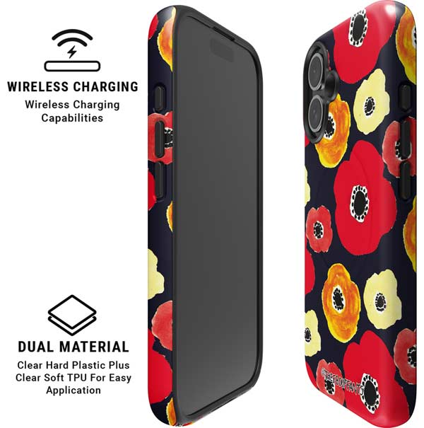 Bouffants and Broken Hearts Anemone Flower iPhone 16 Plus Magsafe Impact Case