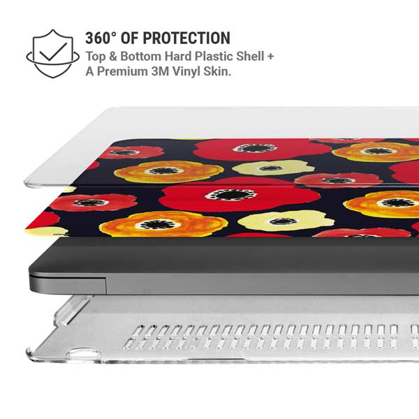 Bouffants and Broken Hearts Anemone Flower MacBook Pro 14in (2021-24) Case plus Skin