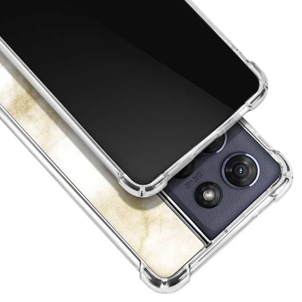 Angled Marble Moto G 5G (2025) Clear Case
