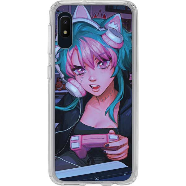 Anime Catgirl Gamer Nerd by Ivy Dolamore Galaxy Cases