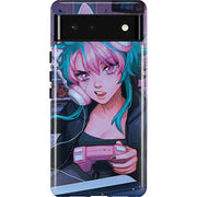 Anime Catgirl Gamer Nerd by Ivy Dolamore Pixel Cases