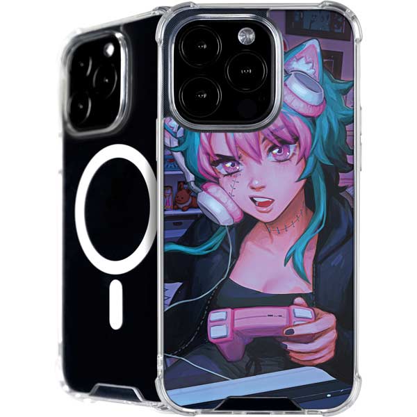 Anime Catgirl Gamer Nerd by Ivy Dolamore iPhone 16 Pro MagSafe Case