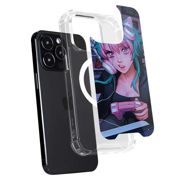 Anime Catgirl Gamer Nerd by Ivy Dolamore iPhone 16 Pro MagSafe Case