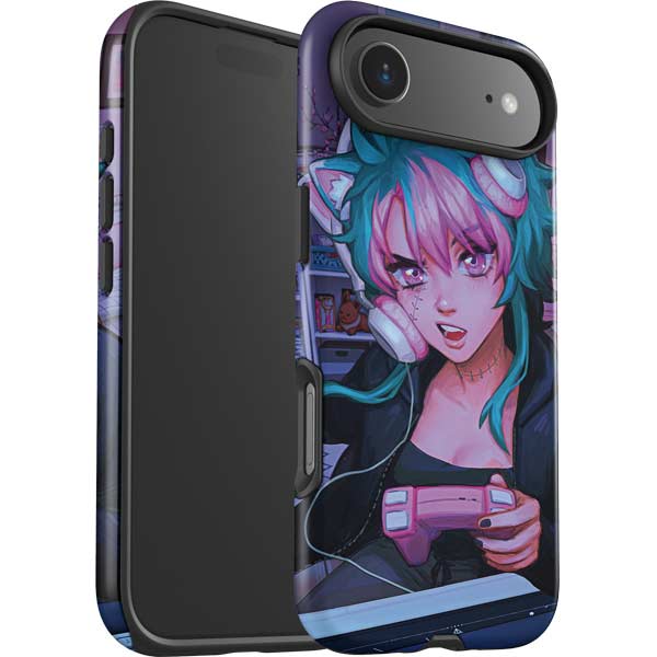 Anime Catgirl Gamer Nerd by Ivy Dolamore iPhone 17 Air Impact Case