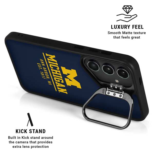 University of Michigan Ann Arbor Est 1817 Galaxy S26 Kickstand Case