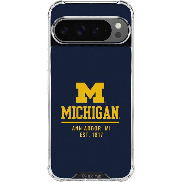 University of Michigan Ann Arbor Est 1817 Google Pixel 10 Pro Clear Case