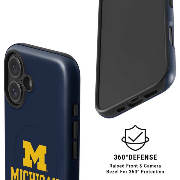 University of Michigan Ann Arbor Est 1817 iPhone 16 Magsafe Impact Case