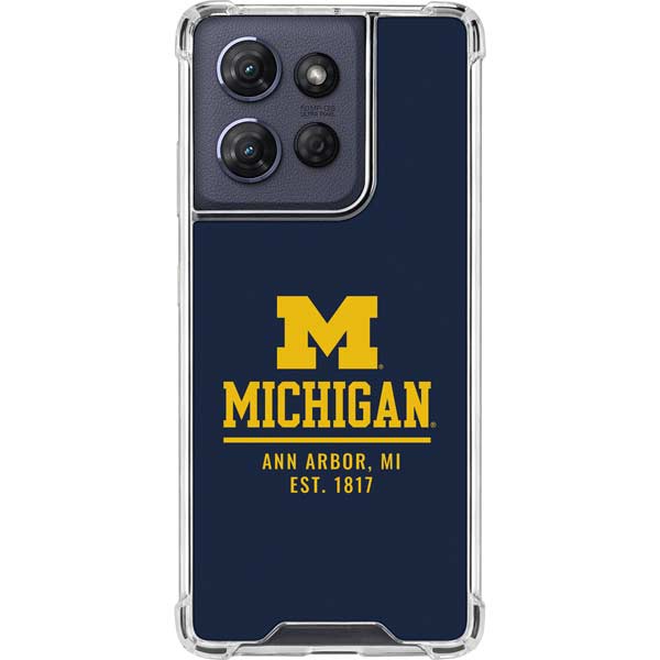 University of Michigan Ann Arbor Est 1817 Moto G Power 5G (2025) Clear Case