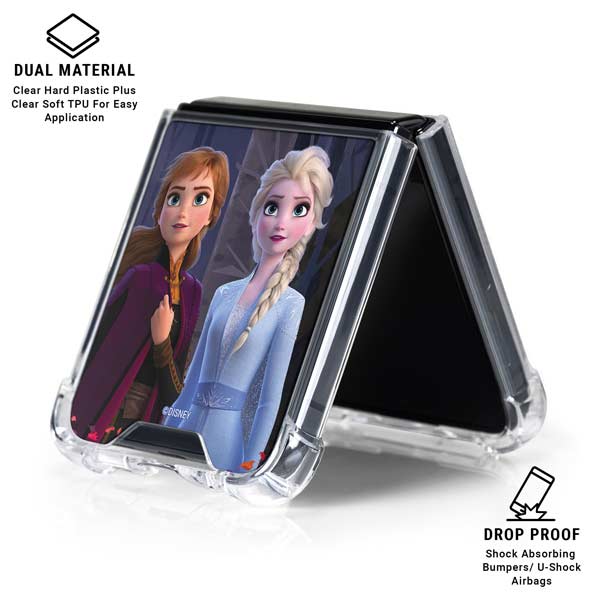 Disney Frozen II Anna and Elsa Galaxy Z Flip7 Clear Case
