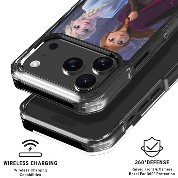 Disney Frozen II Anna and Elsa iPhone 17 Pro Clear Case