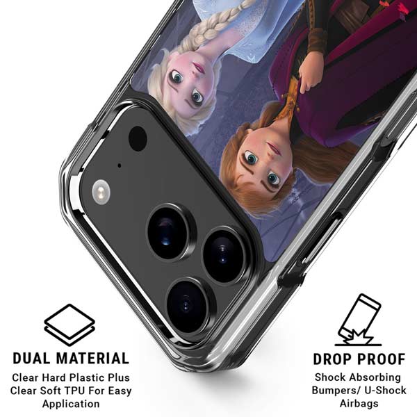 Disney Frozen II Anna and Elsa iPhone 17 Pro Clear Case