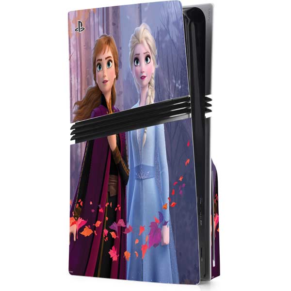 Disney Frozen II Anna and Elsa Skin for PS5 Pro Console with Disk Drive ...