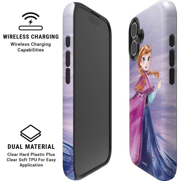 Disney Frozen Anna Sketch Art iPhone 16 Magsafe Impact Case
