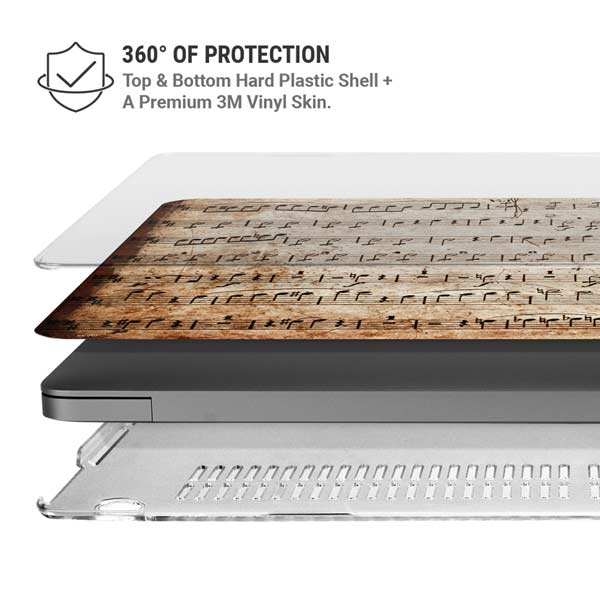 Antique Notes MacBook Pro 14in (2021-24) Case plus Skin