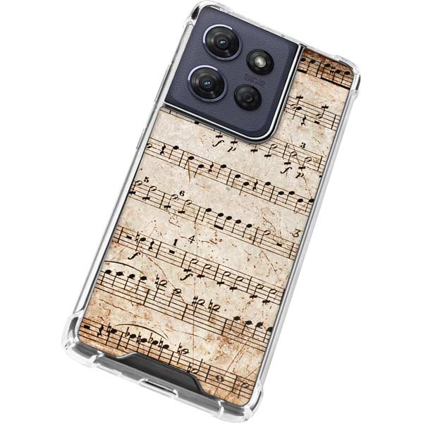 Antique Notes Moto G Power 5G (2025) Clear Case