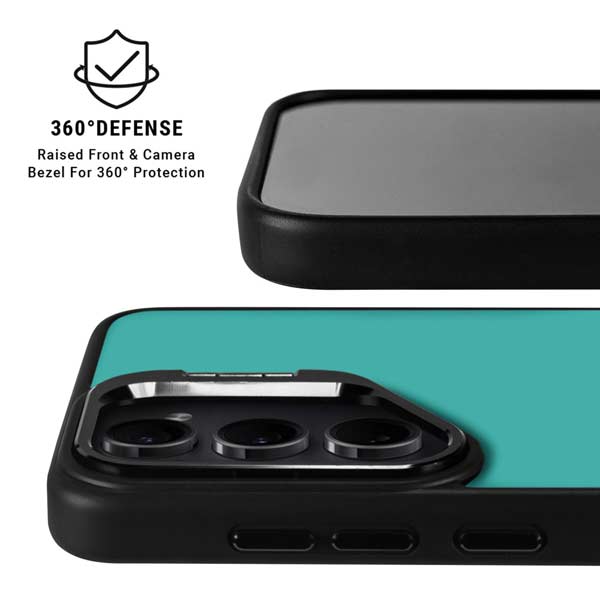 Aqua Blue Galaxy S26 Ultra Kickstand Case