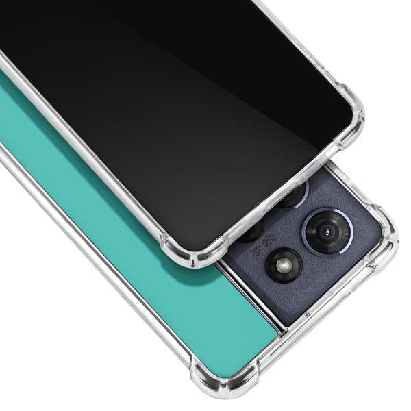 Aqua Blue Moto G Play 5G (2025) Clear Case