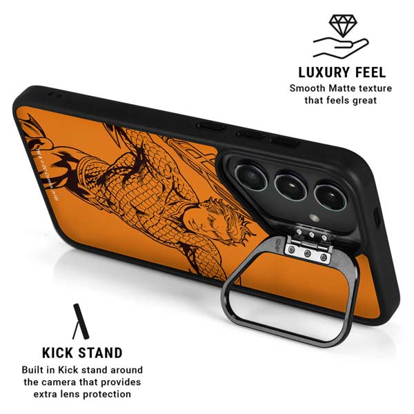DC Comics Aquaman Comic Pop Galaxy S26 Ultra Kickstand Case