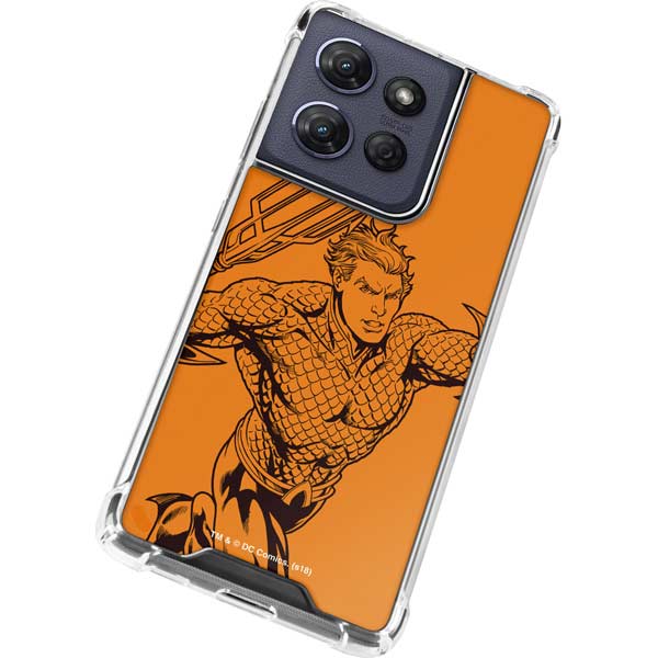 DC Comics Aquaman Comic Pop Moto G 5G (2025) Clear Case