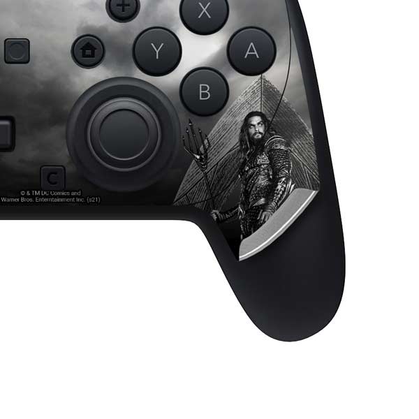 The Justice League (2017) Aquaman Poster Nintendo Switch 2 (2025) Pro Controller Skin