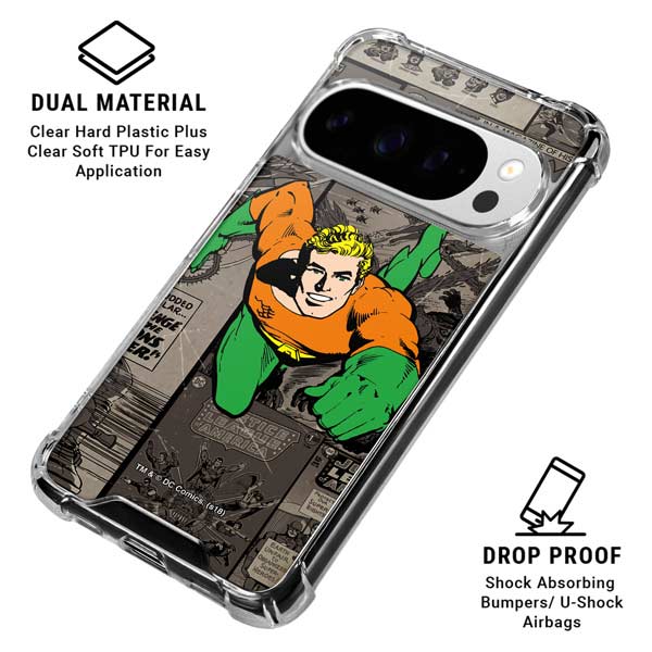 DC Comics Aquaman Classics Art Google Pixel 10 Pro XL Clear Case