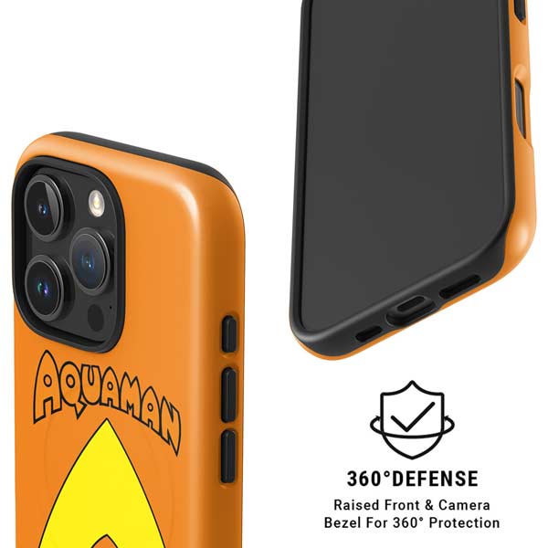 DC Comics Aquaman Classic Logo iPhone 16 Pro Magsafe Impact Case