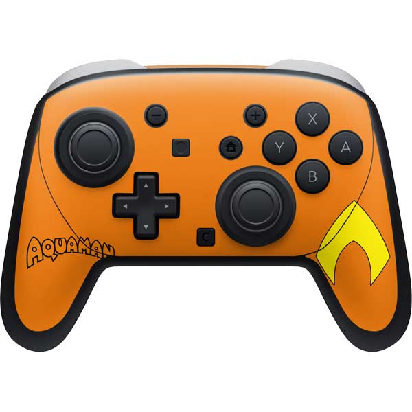 DC Comics Aquaman Classic Logo Nintendo Switch 2 (2025) Pro Controller Skin
