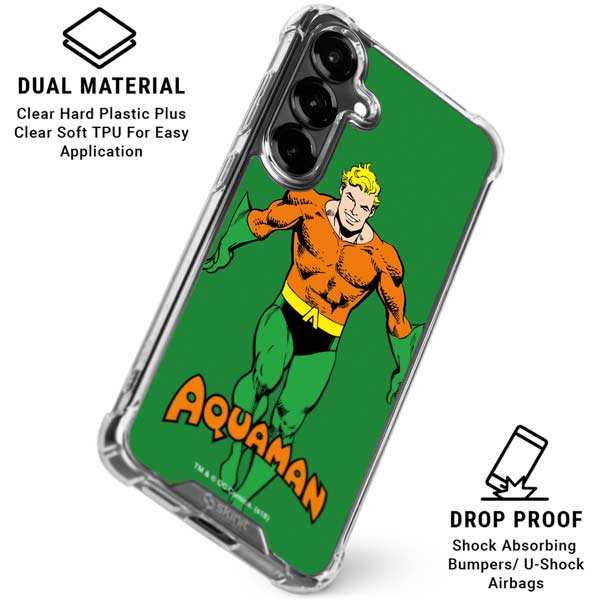 DC Comics Aquaman Classic Art Pose Galaxy S26 Clear Case